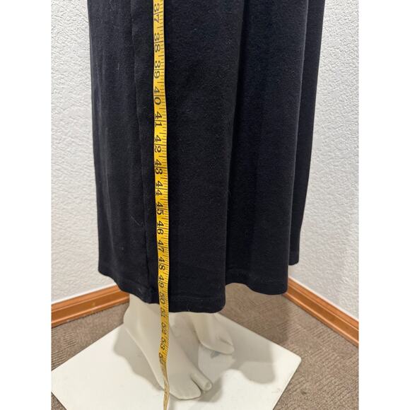 RALPH LAUREN KNIT T SHIRT DRESS SZ LARGE MAXI BLACK WOMEN'S - Picture 10 of 10